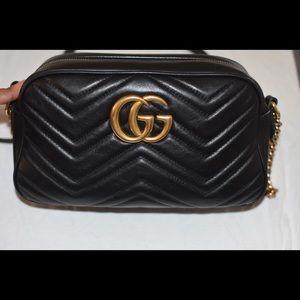 Gucci Marmont Black Camera Bag Small